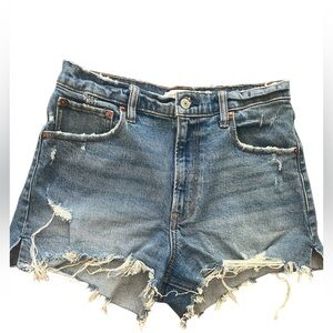 Abercrombie &‎ Fitch The Cutoff Short High Rise Denim Shorts Size 27/4